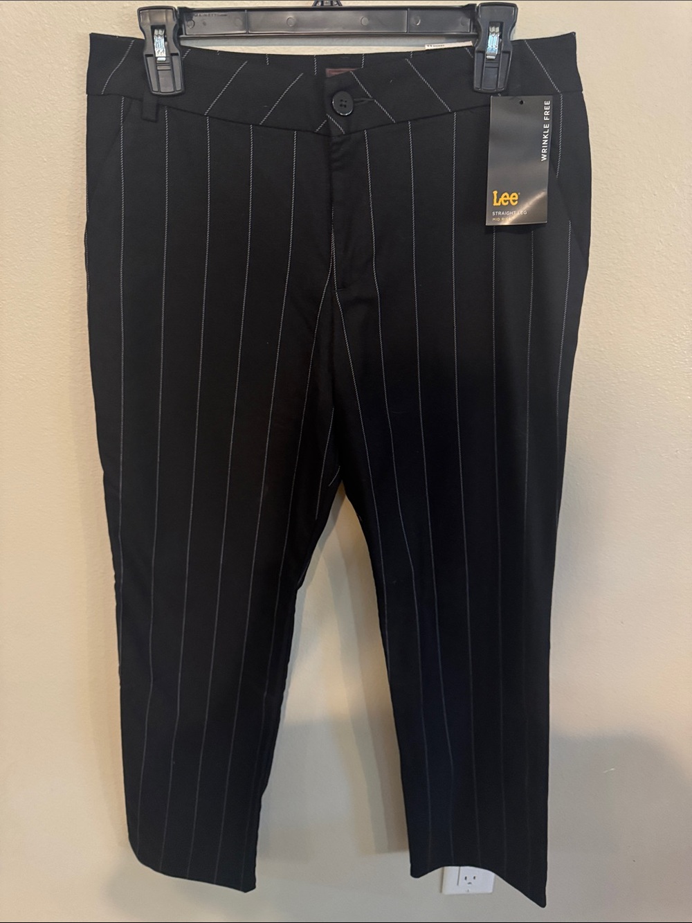 Lee Black Pinstripe Women's Dress Pants
